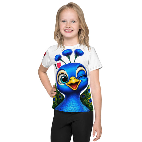 Maglietta bambini unisex pavone all over print Pavon Rangers